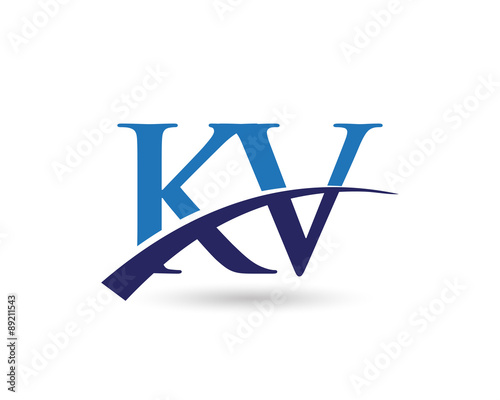 Kv Logo Letter Swoosh Buy This Stock Vector And Explore Similar