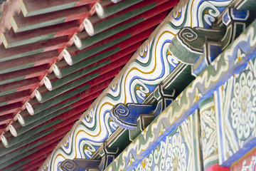 Deatil from an old pagoda roof