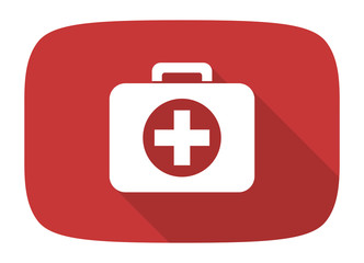 Poster - first aid flat design modern icon