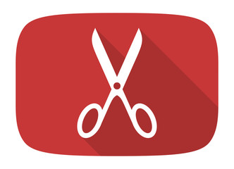 Poster - scissors flat design modern icon