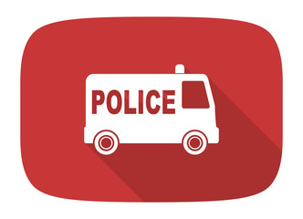 Poster - police flat design modern icon