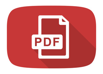 Canvas Print - pdf file flat design modern icon