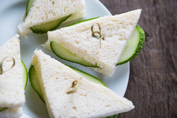 Wall Mural - cucumber sandwich