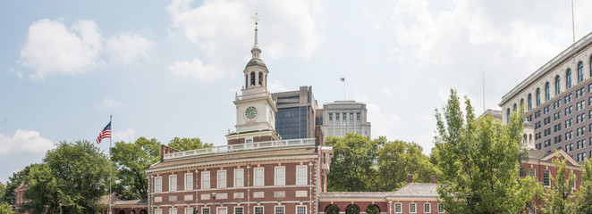 Wall Mural - Independence Hall (Pennsylvania State House) Philadelphia Pennsylvania USA panoramic view