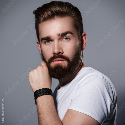 Fototapeta na wymiar Handsome man with a beard