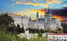 Madrid,  Almudena Cathedral And Royal Palace - Spain