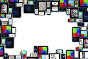 Poster - blank devices frame