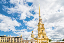 Peter And Paul Cathedral In Peter And Paul Fortress, Saint Petersburg, Russia