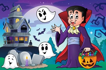 Sticker - Halloween vampire theme image 5