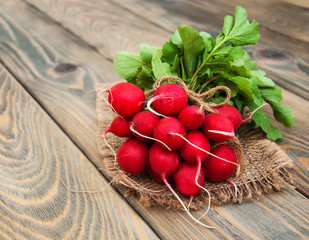 Canvas Print - Fresh organic radish