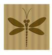 Brown vector dragonfly
