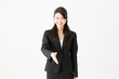 © taka - asian businesswoman on white background