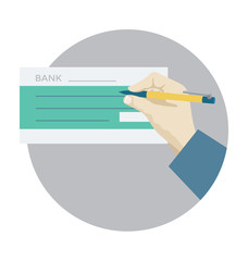 Sticker - Cheque Vector Icon
