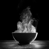 Fototapeta Konie - Bowl of hot soup