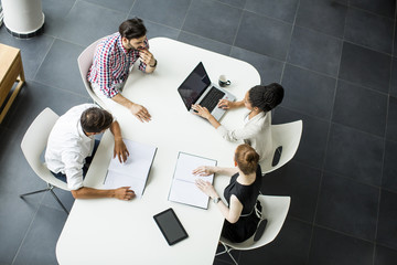 Wall Mural - Young people in the office