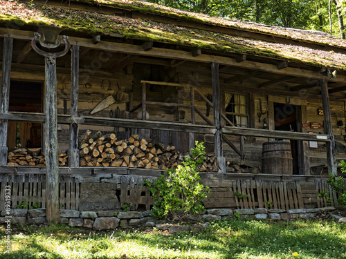 Log Cabins In Open Air Museum In Clinton Tennesee Usa Buy This