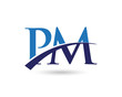PM Logo Letter Swoosh