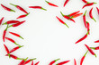 © meisterphotos - Thai chili peppers background with copy space