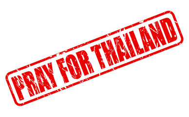 pray for thailand red stamp text