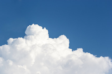 white clouds and blue sky background