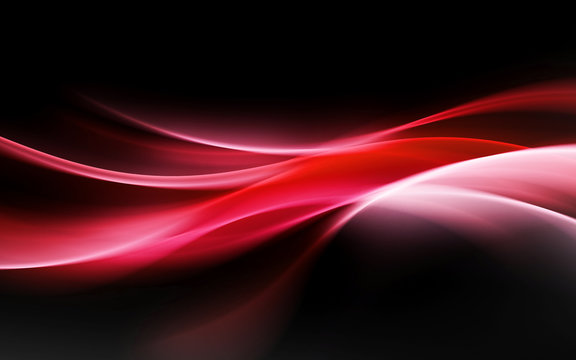abstract red light waves background