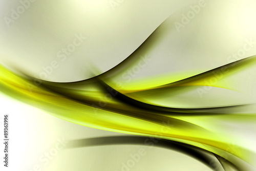 Nowoczesny obraz na płótnie abstract modern green waves background