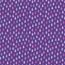 Seamless Hipster Background Raindrops Purple Magenta Pink