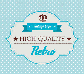 Sticker - Vintage retro design.