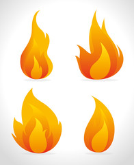 Poster - Fire digital design.