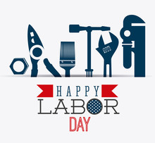 Happy Labor Day Design.