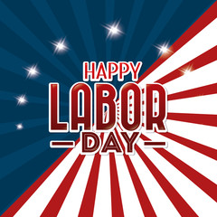 Wall Mural - Happy labor day design.