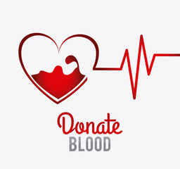 Wall Mural - Blood donation design.