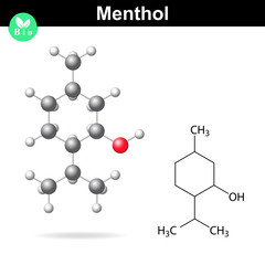 Poster - Menthol - natural and synthetic substance