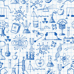 Back to school seamless background