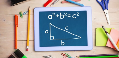 Leinwandbilder - Composite image of trigonometry
