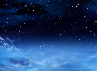 Wall Mural - night sky with stars