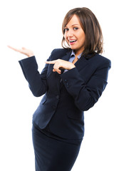 Poster - Businesswoman pointing