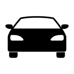 Canvas Print - Car icon black