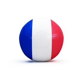 Wall Mural - soccer ball french flag