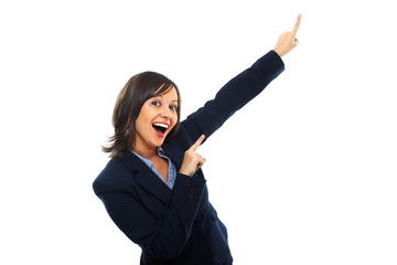 Poster - Businesswoman pointing