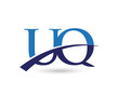 UQ Letter Logo Swoosh