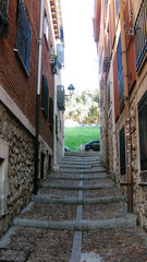 Naklejka na meble Calles del casco histórico de Burgos, España.