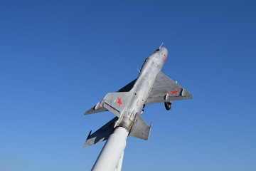 Wall Mural - Monument to the fighter aircraft.