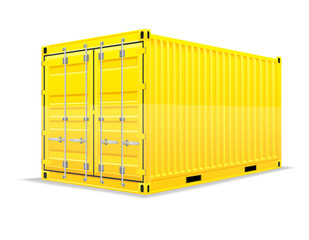 cargo container vector illustration