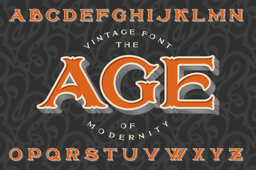 Poster - vintage font 