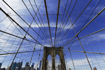 Wall Mural - Views of the Brooklyn Bridge.