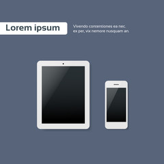 Poster - tablet smart phone blank screen computer digital device