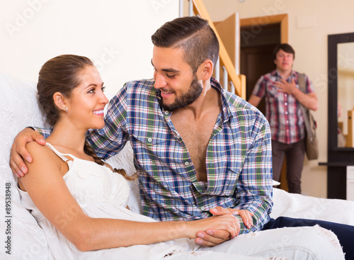 Adult And Cheating Partner At Home Adult And Cheating Partner At Home