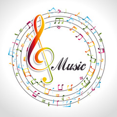 Sticker - Music design.