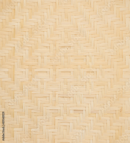 Fotomural wicker basket on white background